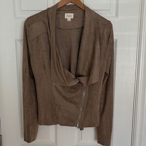 1.4.3. Story by Line Up Tan Faux Suede Jacket